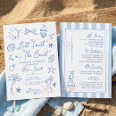 Search for itinerary hens party invitations Blue