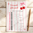 Search for bridal shower games Guess who said it