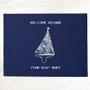 Search for welcome aboard doormats Captain skipper
