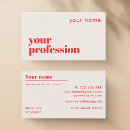 Search for self employed business cards Modern