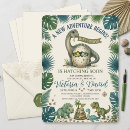 Search for hatching dinosaur invitations Sage green