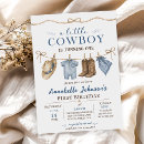Search for little cowboy invitations Country western