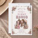 Search for rodeo 1st birthday invitations Western