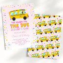 Search for wheels on the bus birthday invitations Kids