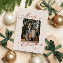 Search for elegant script christmas cards Classic