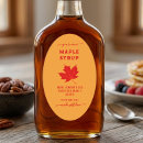 Search for maple syrup labels Red
