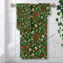Search for gingerbread bath towels Green