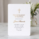 Search for catholic sacrament invitations Gold cross