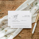 Search for no meal choices wedding rsvp cards Black and white