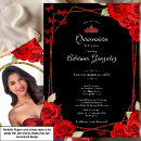 Search for red rose quinceanera invitations Daughter