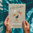 Search for flamingo birthday invitations Beach party