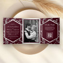 Search for burgundy and silver invitations All in one