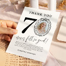 Search for 70th birthday thank you cards Thanks