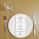 Search for black and white wedding menus Timeless
