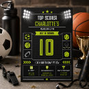 Search for boys 10th birthday invitations Sports birthday party