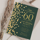 Search for green surprise 60th birthday invitations Adult birthday party