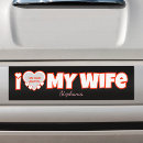 Search for valentines day bumper stickers I love my wife