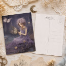 Search for purple fairies postcards Illustration