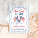 Search for all american party invitations Red white and blue