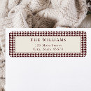Search for houndstooth return address labels Classic