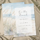 Search for watercolor beach wedding invitations On the beach