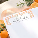 Search for cutie return address labels Gingham