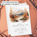 Search for fall leaves wedding invitations Watercolor