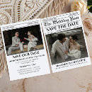 Search for newspaper wedding save the dates Classy