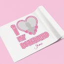 Search for i or love wrapping paper For her