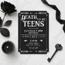Search for gothic birthday invitations Halloween birthday party