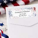Search for us flag return address labels Patriotic