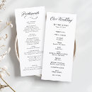 Search for fancy wedding programs Ceremony