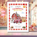 Search for red tractor birthday invitations Cute