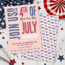 Search for patriotic red invitations Independence day party