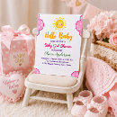 Search for you are my sunshine party invitations Pink