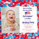 Search for patriotic 1st birthday invitations Summer