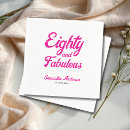 Search for 80th birthday napkins Simple