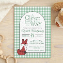 Search for green gingham invitations Cute