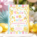 Search for lemon birthday invitations Sunshine lemonade and fun
