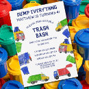 Search for trash truck birthday invitations Dump everything