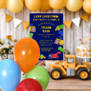Search for trash truck birthday invitations Dump everything