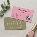 Search for nail business cards Girly