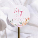 Search for bridal shower favour stickers Flowers