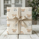 Search for woodland animals wrapping paper Forest friends