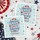 Search for 4th of july napkins Red white and blue