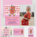 Search for shes about to pop baby shower invitations Gingham