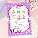 Search for makeup birthday invitations Spa birthday party