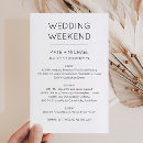 Search for weekend itinerary wedding invitations Timeline