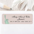 Search for city skyline return address labels Modern