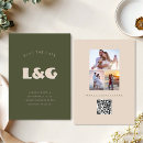 Search for forest green save the dates Qr code